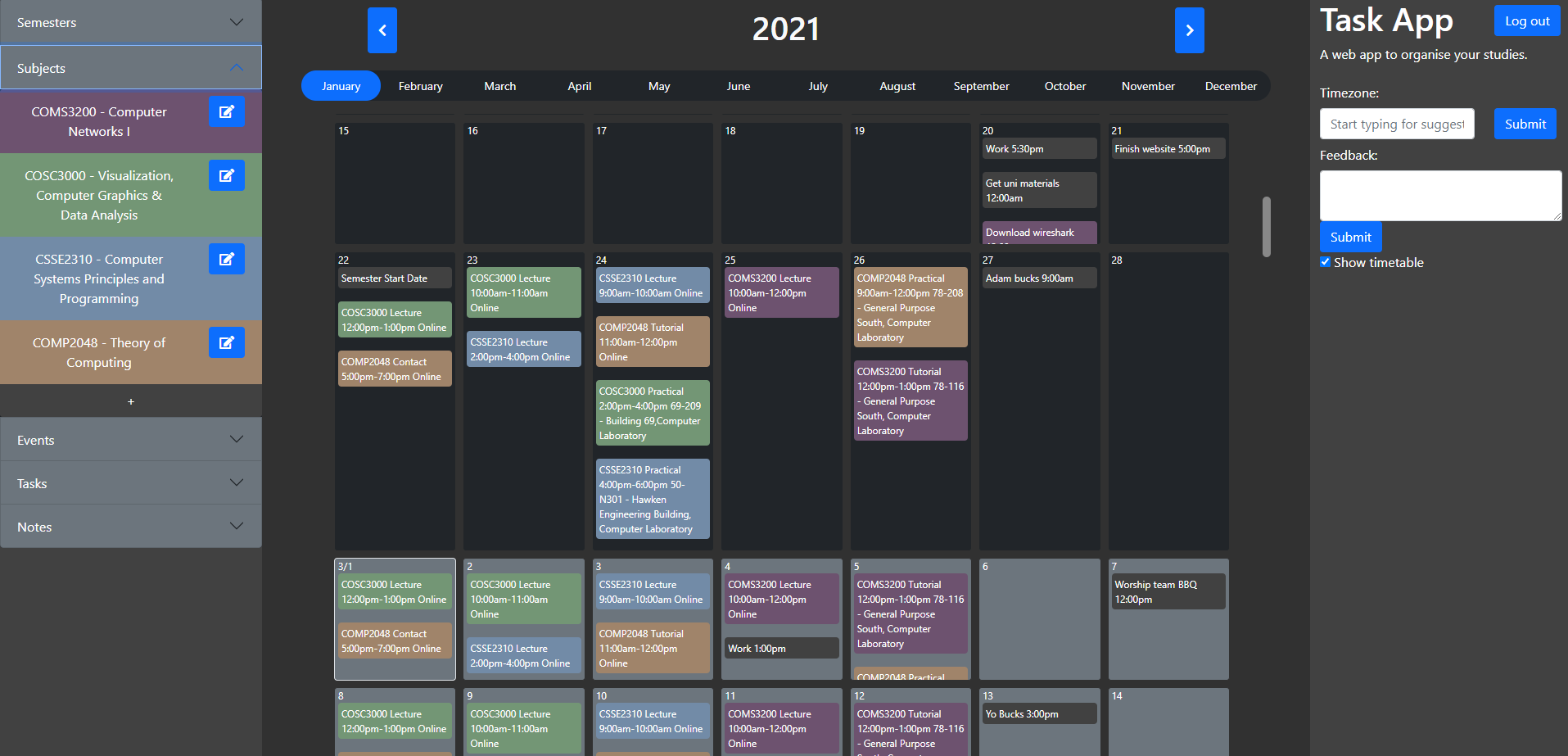 TaskApp screenshot